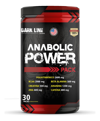 Anabolic Power Pack 30 Paks Dark Line Laboratories