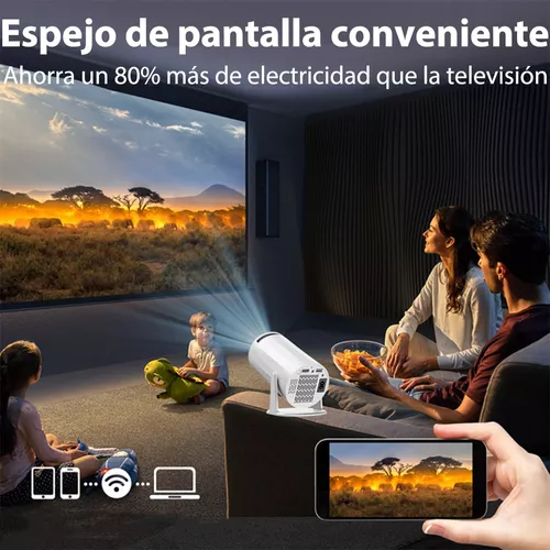 Proyector Mini Cañon Led 4k Smart Tv Android 8000 Lúmenes