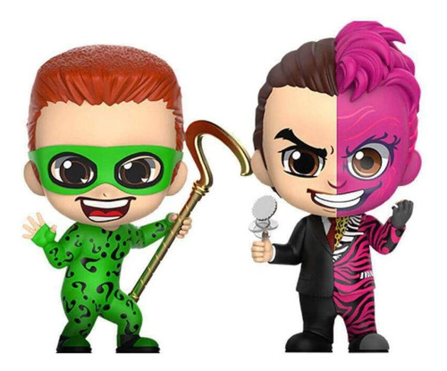 The Riddler & Two-face Cosbaby Collectible Batman - Forever