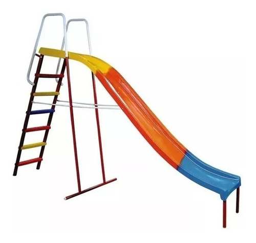 Imagen 5 de 10 de Tobogan Fibra Vidrio Metal 6 Escalones Gigante Katib 3a7año