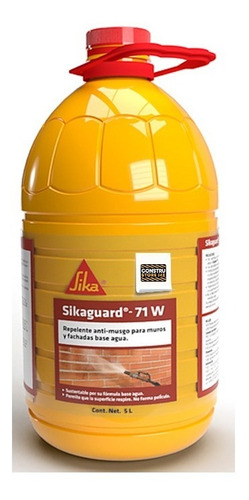 Sikaguard 71 W Repelente De Agua Anti Moho Transparente 5 L