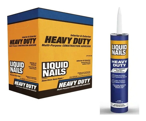 Liquid Nails Ln-903 Paquete 12 Adhesivos 10 Oz Construcción 