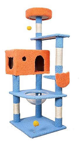 Árbol Rascador Para Gato Mueble Torre 5 Niveles Log-on