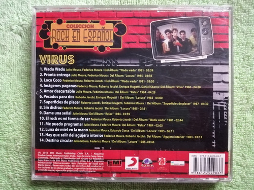 Eam Cd Virus 14 Grandes Exitos 2010 Coleccion Rock N Español