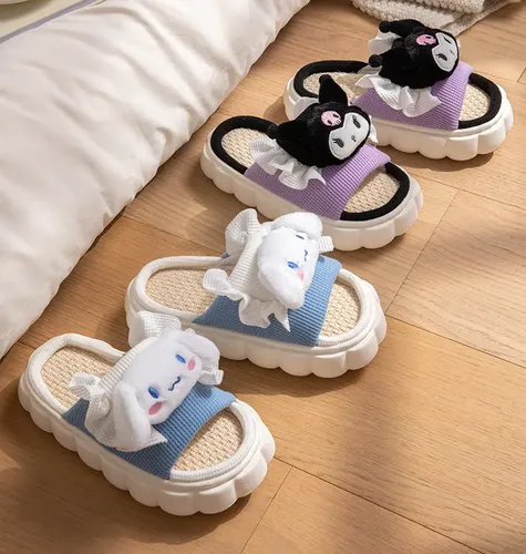 Pantuflas Hello Kitty Officielles - Chaussons D'intérieur Doux, Semelle Antidérapante - Pour Enfants, Filles Et Garçons - 12