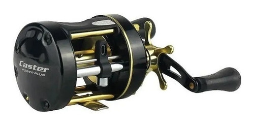 Imagen 1 de 2 de Reel rotativo Marine Sports Caster Power Plus 400 izquierdo color negro