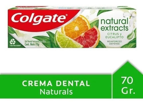 Colgate Natural Extracts Defensa Reforzada Gel Dental X 70g