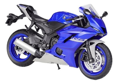 S Motocicleta Welly 2020 Yamaha Yzf-r6 Azul 1/12 [u] [u] S