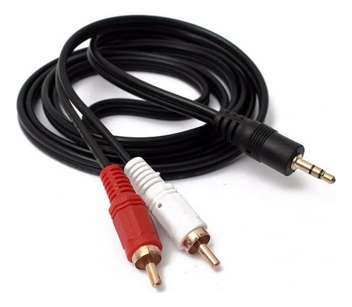 Cabo P2 X 2 Rca Audio Auxiliar Som Estereo 1,5 Metros