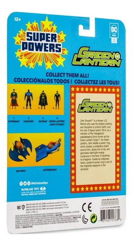 Super Powers Figura De Acción Linterna Verde Coleccionable