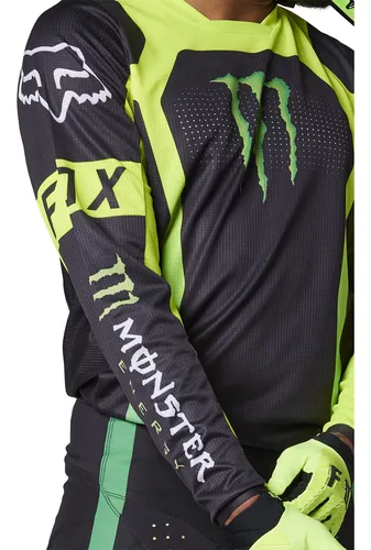 Camiseta De Motocross Fox Racing 180 Monster Black