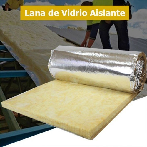 Lana De Vidrio Rollo Tipo Isover 50mm 21,6 M2 Ignifugo