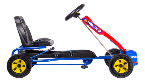 Vehículo A Pedal Auto/camioneta Go Kart León Mario Bros Azul