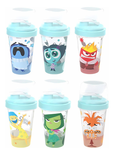 Shakeira Garrafinha Infantil 320ml Plasútil Divertidamente 2 Cor Raiva