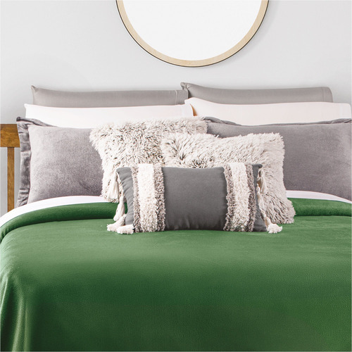 Cobertor Ultrasuave King Size Xl/qs Verde Concord