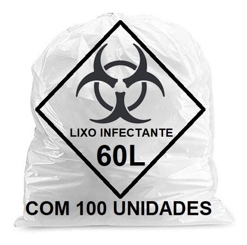 Imagem 1 de 1 de Saco De Lixo Infectante 60 Litros Pacote Com 4000 Unidades