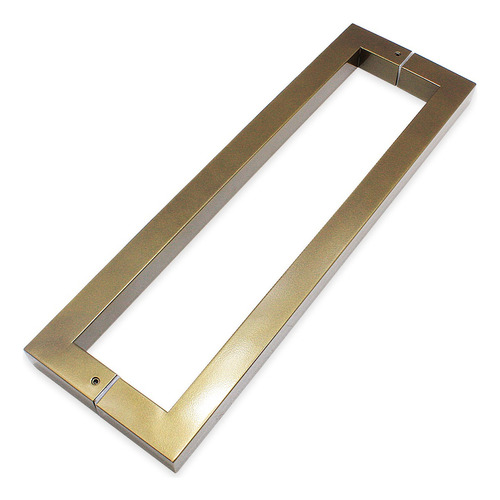 Puxador Inox U Para Porta 60cm 25x25mm Bronze