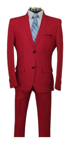 Trajes Slim, Hechura Al Gusto, Color A Elegir, Tallas Xl