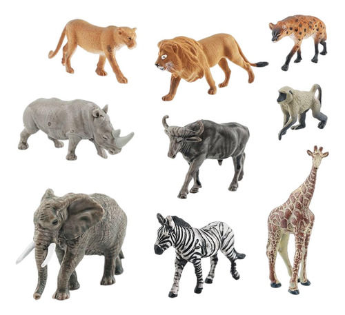 Set De 9 Figuras De Animales Sudafricanos Para Principios