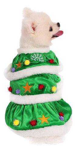 Disfraz Árbol Navidad Para Perro Y Gato Divertido Vestido Co