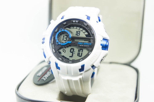 Reloj Hombre Digital Prospace Nws Blanco Sumergible Deporte