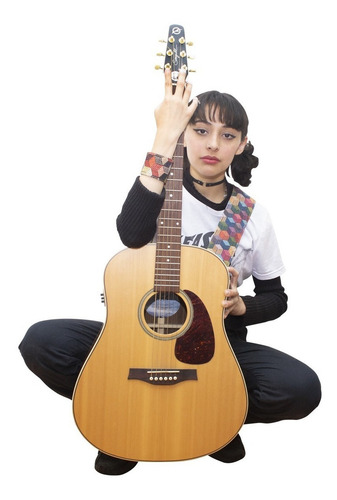 Strap Cubos - Thalí Para Guitarra O Bajo + Brazalete Color Multicolor Cubos xl + brazalete