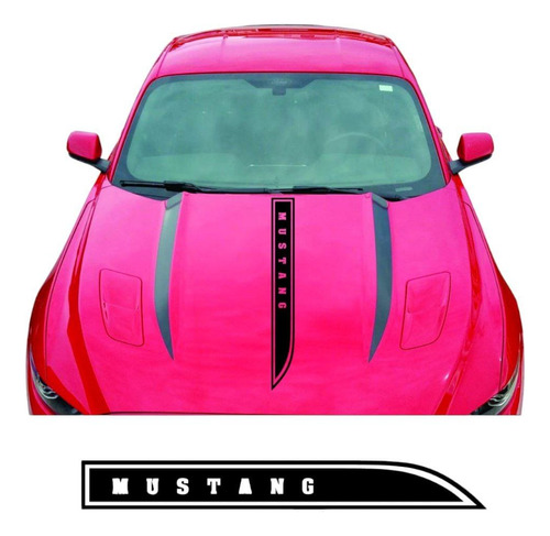 Stickers Franja Cofre Para Ford Mustang Dominator