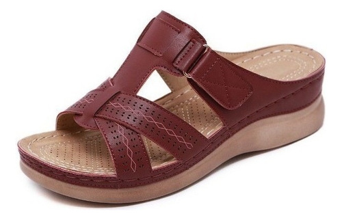 Verano Mujeres Cuña Premium Ortopédico Toe Abierto Sandalias