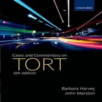 Comprar Libro Cases And Commentary On Tort - Barbara Harvey