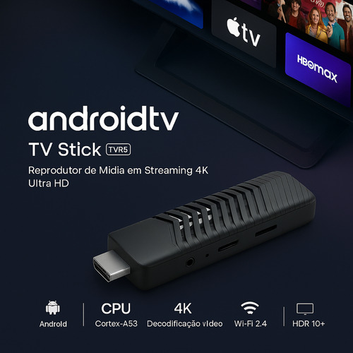 Smart Tv Stick 4k Com Android 2gb Ram Hdmi Conversor Smart