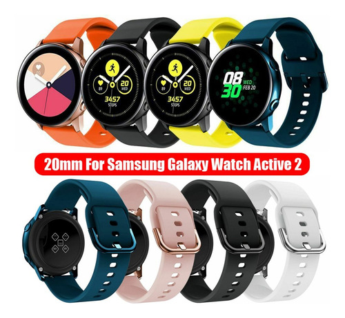 Correa De Reloj De Silicona Para Samsung Galaxy Watch Active