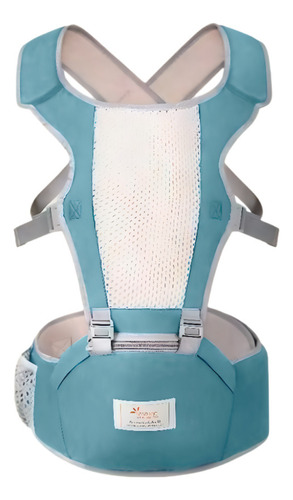 Canguru Para Carregar Bebê Bag Assento Acolchoado Ergonômico Cor Verde