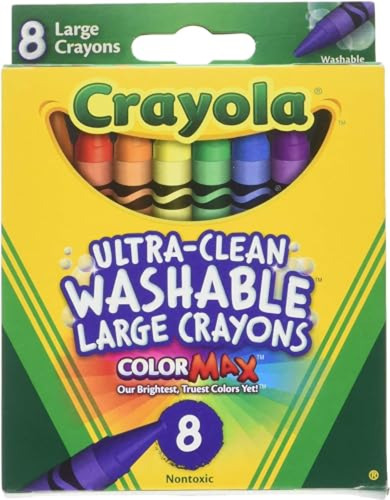 Crayola Crayones Grandes Lavables Ultra Limpios De 8 Unidade
