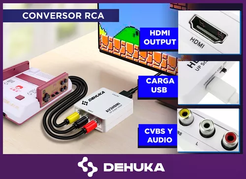 Adaptador Conversor Rca Av A Hdmi