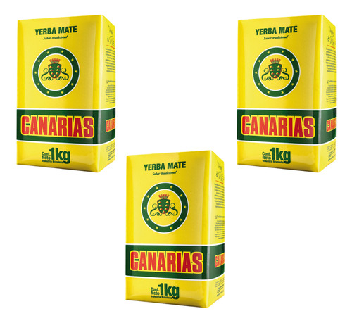 Yerba Canarias 1 Kg Combo X3