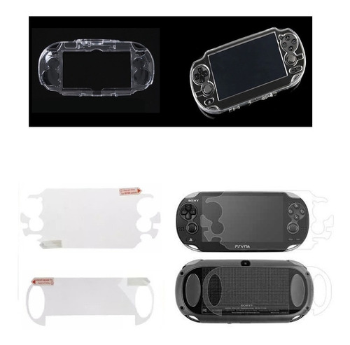 Mica Plástica Y Acrílico De Protección Para Sony Ps Vita Fat