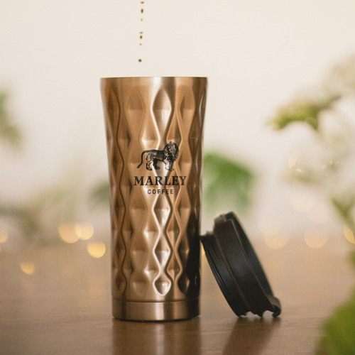 Imagen 2 de 3 de Travel Mug Dorado 500 Ml - Marley Coffee - Termo