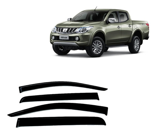 Paralluvias Goteros Mitsubishi L200 Triton 2016+ / Carryboy