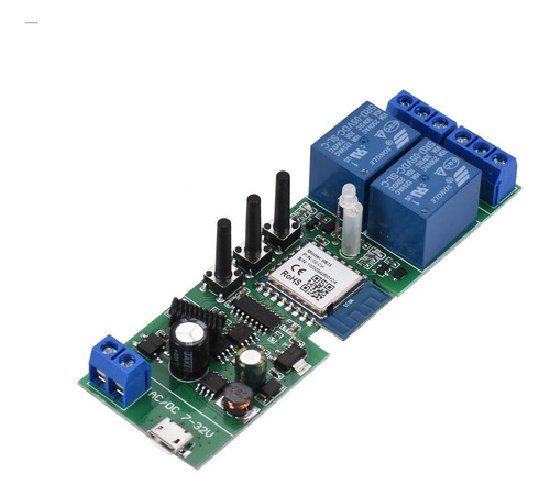 Smart Rele Wifi+rf 2 Canales En Gabinete App Tuya Smartlife