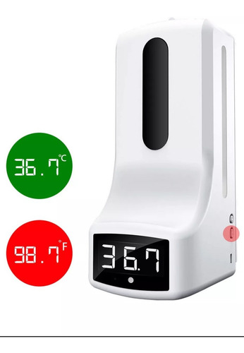 Imagen 4 de 5 de Termómetro Dispensador De Jabón Automatico Alcohol Gel
