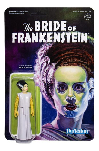 Super 7 Figura Reaction Universal Monsters Bride Of Frankens