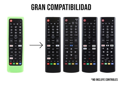 Funda Para Control LG Akb75095307 Smart Tv Case Silicon
