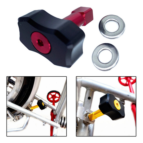 Asiento De Bicicleta Ligero Tapón De Tubo Accesorios Rojo
