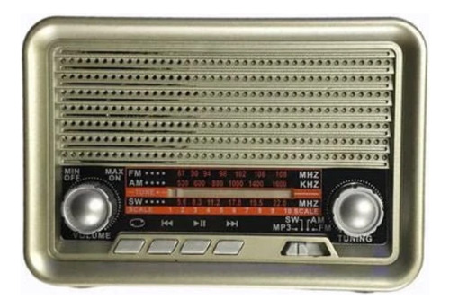 Radio Vintage Retro Cmik Bluetooth Usb Mp3