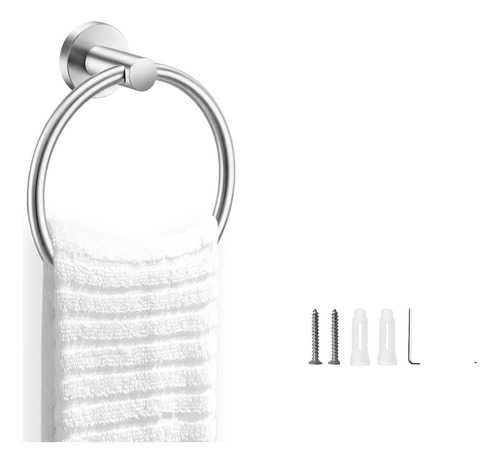 Accesorio Para Baño Toallero Aro Acero Inoxidable