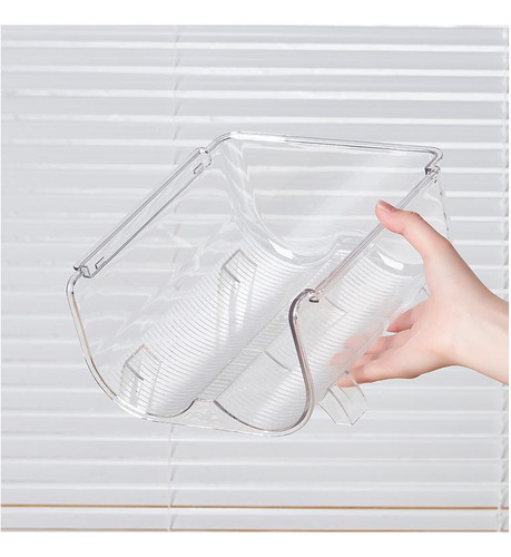 Organizador De Botellas De Agua, Transparente, Apilable