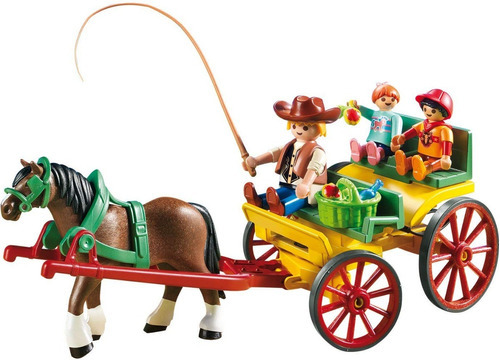 Imagen 3 de 6 de Playmobil 6932 Country Carruaje Con Caballo