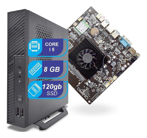 Mini Pc Core I5, 08gb, Ssd 120gb