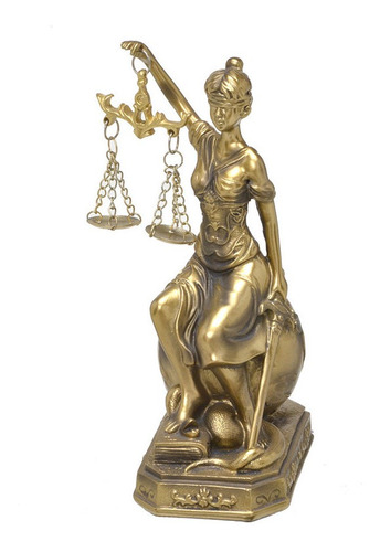 Dama Justiça Bronze 18x10cm