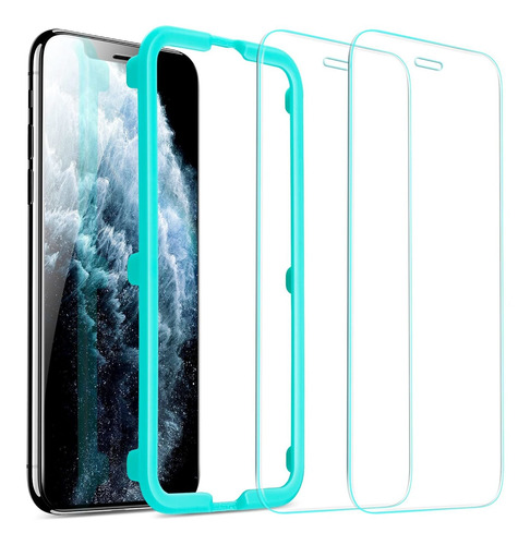 Screen Para For iPhone 11 Pro Xs Max 2 Pack Easy Frame Case
